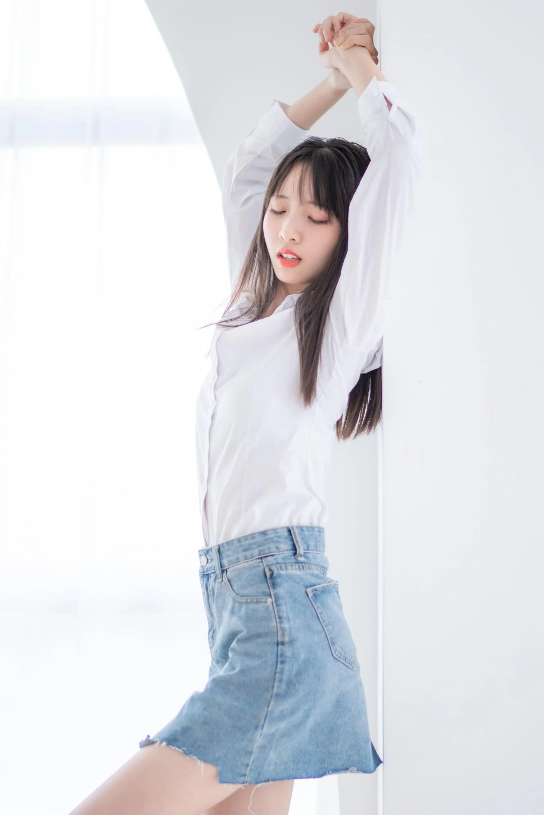 西瓜少女 NO.023 衬衫牛仔裙 [62P]插图9